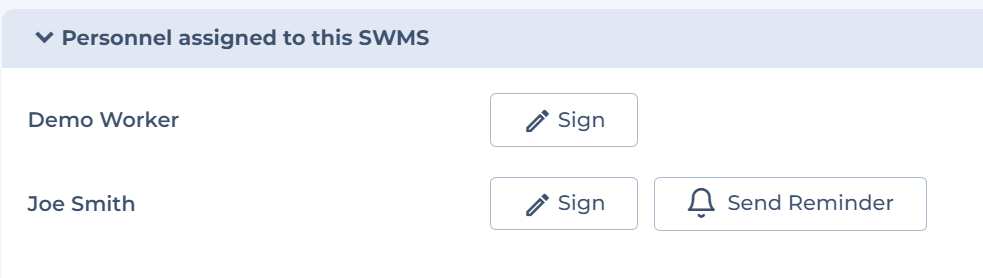 Assign Personnel And Capture Signatures Hammertech Asia Pacific 7829