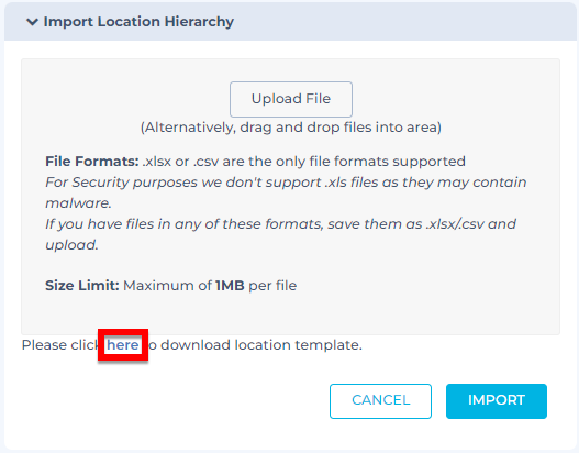 Importing Location Hierarchies – HammerTech - North America